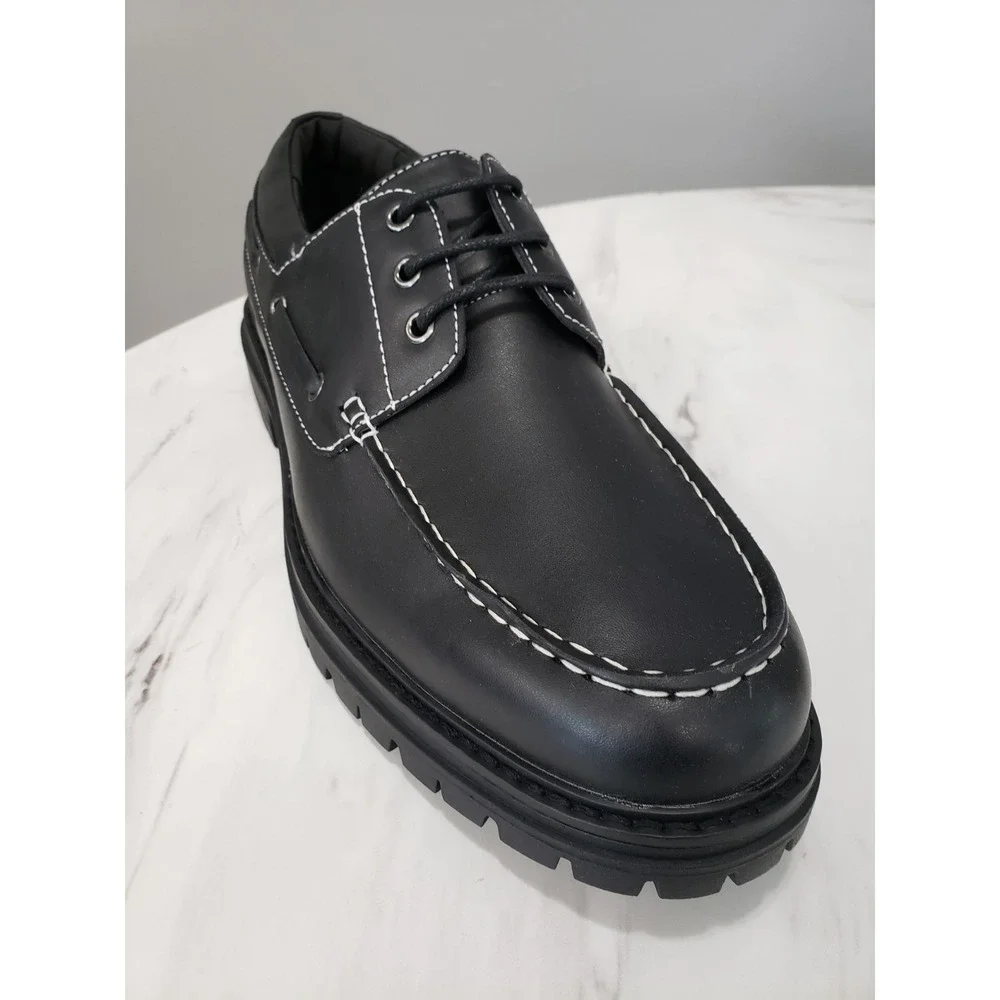 ASOS‎ SIZE 10 / EURO 43 CHUNKY LACE UP BOAT SHOES lug sole mens y2k Goth Dress
